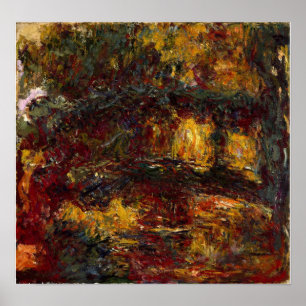 Monet - De Japanse voetbalbrug, Giverny Poster