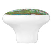 Monet De Japanse voetgangersbrug Keramische Knop (Zijkant)