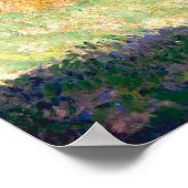 Monet - de jonge dames van Giverny Sun - effect Poster (Hoek)