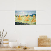 Monet - de jonge dames van Giverny Sun - effect Poster (Keuken)