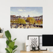 Monet - De kade van het Louvre, Parijs, Poster (Thuiskantoor)