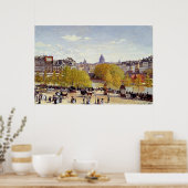 Monet - De kade van het Louvre, Parijs, Poster (Keuken)