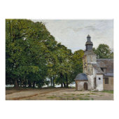 Monet - De kapel Notre Dame de Grace Perfect Poster (Voorkant)