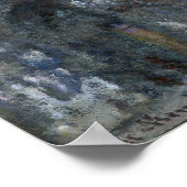 Monet - de kathedraal in ruen het portaal , grijs poster (Hoek)