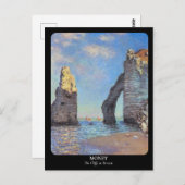 MONET / De kliffen bij Etretat Briefkaart (Voorkant / Achterkant)