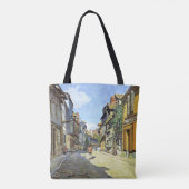 Monet - De La Rue Bavolle bij Honfleur Tote Bag (Achterkant)