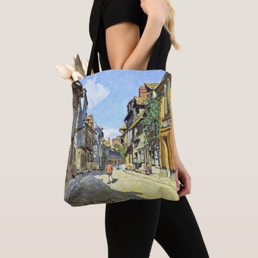 Monet - De La Rue Bavolle bij Honfleur Tote Bag (Dichtbij)