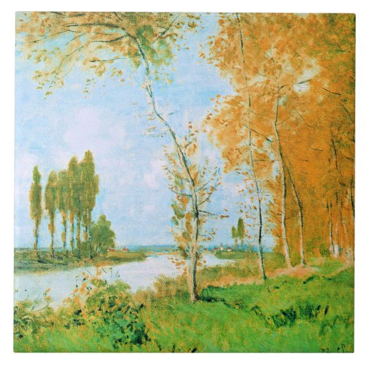 Monet - De lente in Argenteuil, Tegeltje (Voorkant)