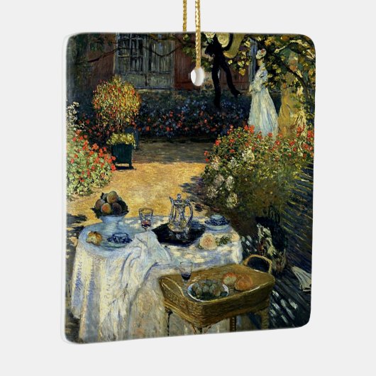 Monet - De Luncheon Keramisch Ornament (Rechts)