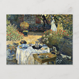 Monet - De Luncheon, kunstwerk van 1873 Briefkaart