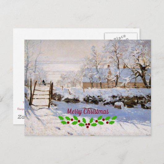 Monet - De Magpie Briefkaart (Voorkant / Achterkant)