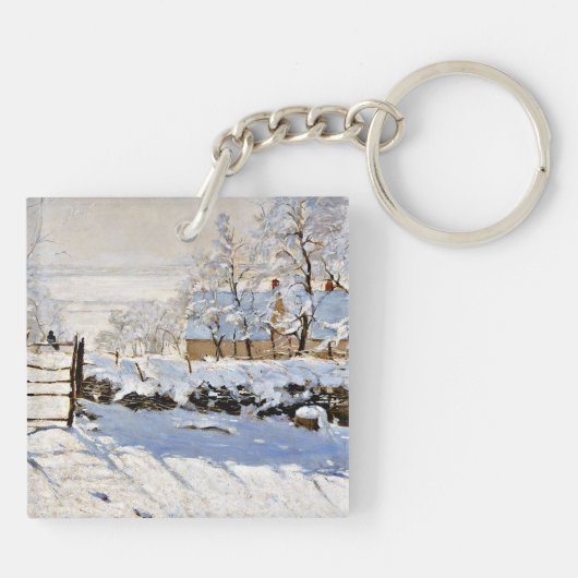 Monet - De Magpie Sleutelhanger (Achterkant)