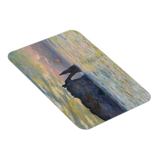 Monet - De Manneport, Klif bij Etretat, Zonsonderg Magneet (Rechterzijde)