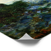 Monet - de Manneport Rock arch ten westen van etat Poster (Hoek)