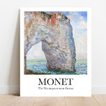 Monet De Manneporte bij Poster Étretat<br><div class="desc">Elegant poster aan de kust van Monet met The Manneporte in de buurt van Étretat - ideaal voor kunstliefhebbers en op de oceaan geïnspireerde wooninrichting.</div>
