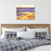 Monet - De Middellandse Zee in Antibes Canvas Afdruk (Insitu (Slaapkamer))