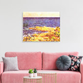 Monet - De Middellandse Zee in Antibes Canvas Afdruk (Insitu (Woonkamer))