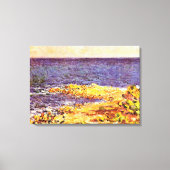 Monet - De Middellandse Zee in Antibes Canvas Afdruk (Voorkant)