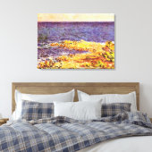 Monet - De Middellandse Zee in Antibes Canvas Afdruk (Insitu (Slaapkamer))