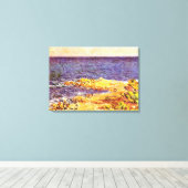 Monet - De Middellandse Zee in Antibes Canvas Afdruk (Insitu (Houten vloer))