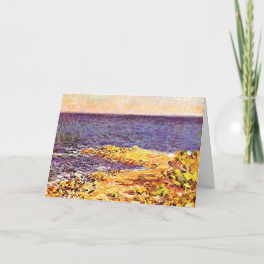 Monet - De Middellandse Zee in Antibes Kaart (Voorkant)