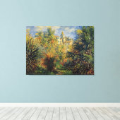 Monet - De Moreno-tuinen in Bordighera Canvas Afdruk (Insitu (Houten vloer))