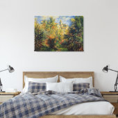 Monet - De Moreno-tuinen in Bordighera Canvas Afdruk (Insitu (Slaapkamer))