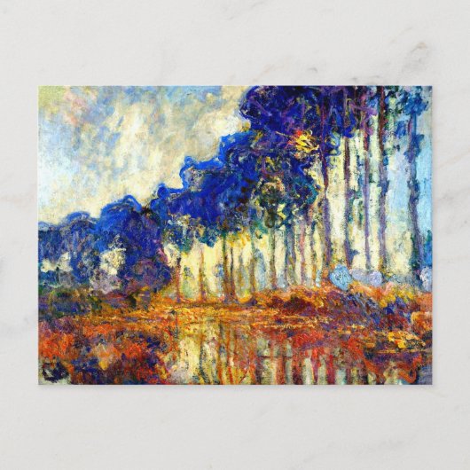 Monet - De Populieren in de herfst Briefkaart (Voorkant)