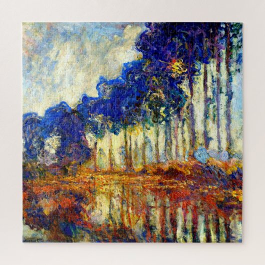Monet - De Populieren in de Herfst Legpuzzel (Verticaal)