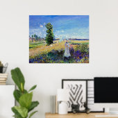 Monet - De Promenade, beroemd schilderij, Poster (Thuiskantoor)