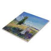 Monet - De Promenade, beroemd schilderij, Tegeltje (Zijkant)