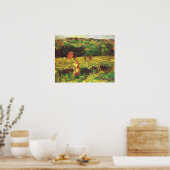Monet - De Promenade bij Limetz 1887 Poster (Keuken)