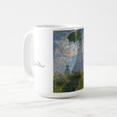 Monet, de promenade, Parasol Koffiemok (Voorkant links)