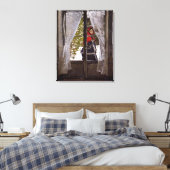 Monet - De Rode Sjaal Canvas Afdruk (Insitu (Slaapkamer))