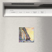 Monet - De Rotsspriet gezien door Porte d'Aval Magneet (Insitu (Vaatwasser))