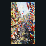 Monet - De Rue Montorgueil in Parijs Poster<br><div class="desc">Claude Monet - De Rue Montorgueil in Parijs - Impressionistisch Schilderij De Rue Montorgueil in Parijs herdenkt de viering van "Vrede en Werk" in 1878, georganiseerd voor de 3e Wereldtentoonstelling in Parijs. Het is een olieverf op doek geschilderd in 1878. ~ Wij stellen voor het semi-glans document of beter voor...</div>