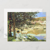 Monet - De Scene in Bennecourt Briefkaart (Voorkant / Achterkant)