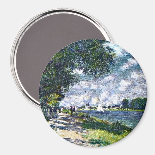 Monet: De Seine bij Argenteuil kunstwerk Magneet (Voorkant / Achterkant)