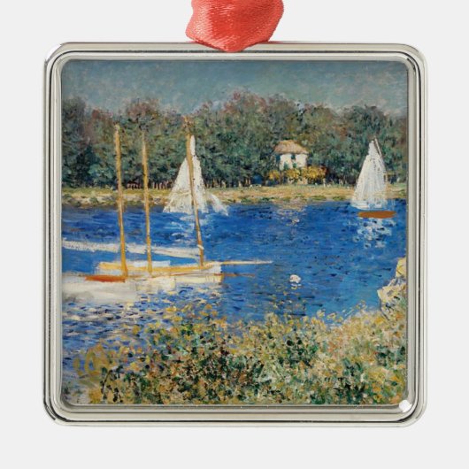 Monet - De Seine bij Argenteuil Metalen Ornament (Voorkant)
