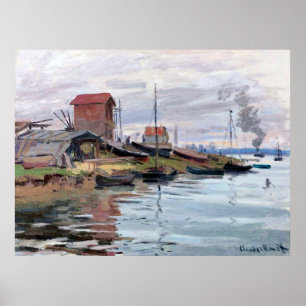 Monet - De Seine bij Petit-Gennevilliers Poster