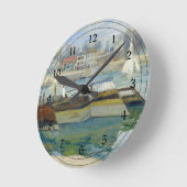 Monet - De Seine in Asnieres Ronde Klok (Hoek)