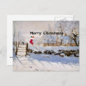 Monet - De taart, kerstgerechten Feestdagenkaart (Voorkant / Achterkant)