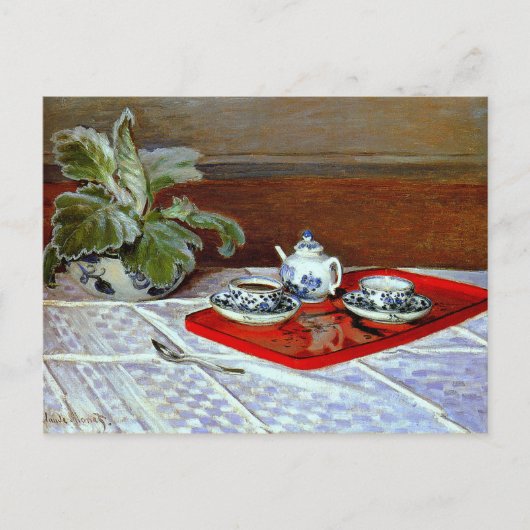 Monet - de Tea set Briefkaart (Voorkant)