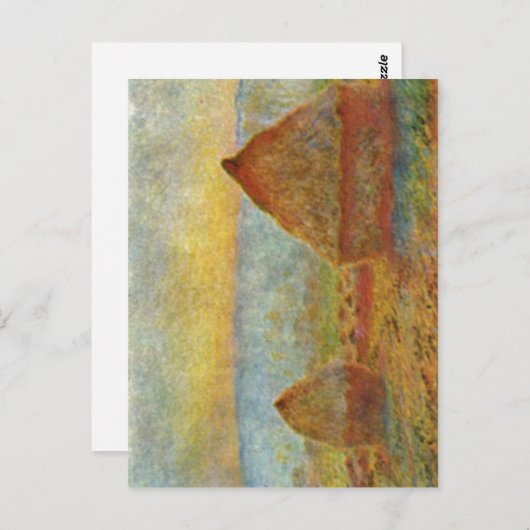 Monet, de Techniek van Claude Heuhaufen 1884? l Briefkaart (Voorkant / Achterkant)