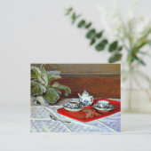 Monet: De Theeset, Briefkaart (Staand voorkant)
