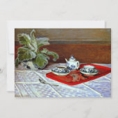 Monet - de theeset, feestdagenkaart (Voorkant)