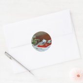 Monet: De theeset Ronde Sticker (Envelop)