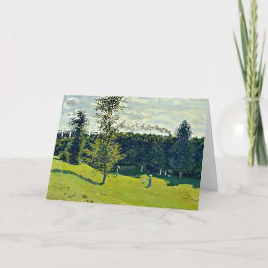 Monet - De trein in het land Kaart (Voorkant)