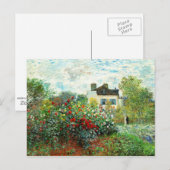 Monet - De tuin van de kunstenaar in Argenteuil Briefkaart (Voorkant / Achterkant)