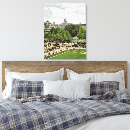 Monet - De tuin van de prinses Canvas Afdruk (Insitu (Slaapkamer))